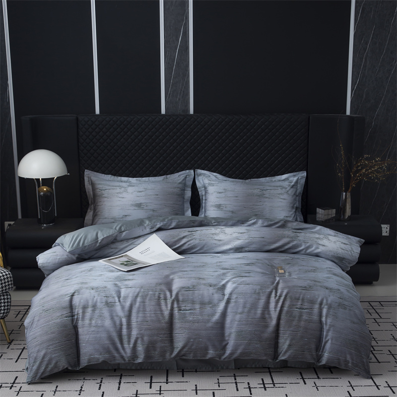 ชุดเครื่องนอนผ้าฝ้าย 100S พิมพ์ดิจิตอลที่น่าประทับใจ