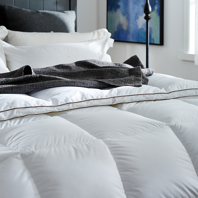 ผ้านวมขนเป็ดนุ่มอุ่นพร้อมท่อผ้าฝ้าย 100% ผ้านวมขนเป็ดนุ่มอุ่นพร้อมท่อผ้าฝ้าย 100%