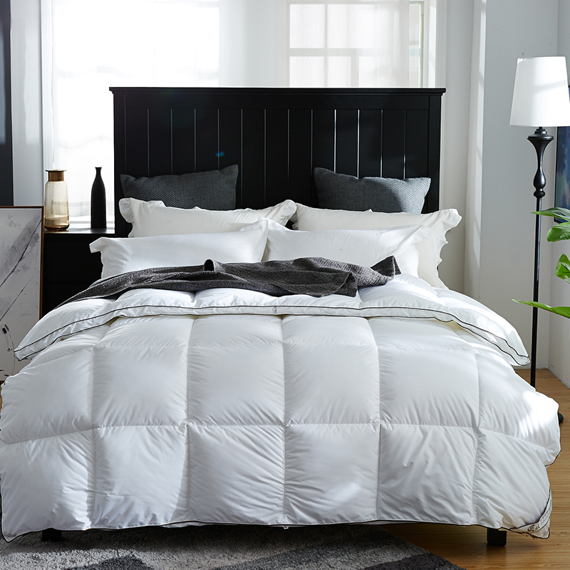 ผ้านวมขนเป็ดนุ่มอุ่นพร้อมท่อผ้าฝ้าย 100%