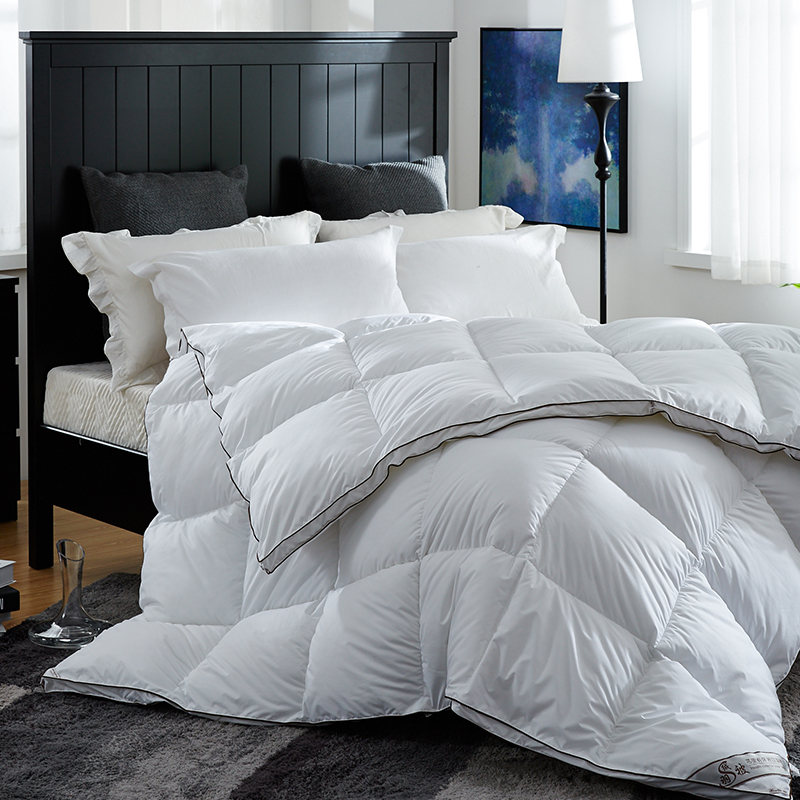 ผ้านวมขนเป็ดนุ่มอุ่นพร้อมท่อผ้าฝ้าย 100% ผ้านวมขนเป็ดนุ่มอุ่นพร้อมท่อผ้าฝ้าย 100%