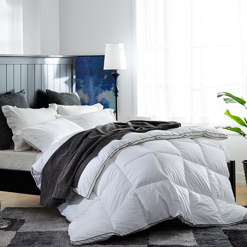 ผ้านวมขนเป็ดนุ่มอุ่นพร้อมท่อผ้าฝ้าย 100% ผ้านวมขนเป็ดนุ่มอุ่นพร้อมท่อผ้าฝ้าย 100%